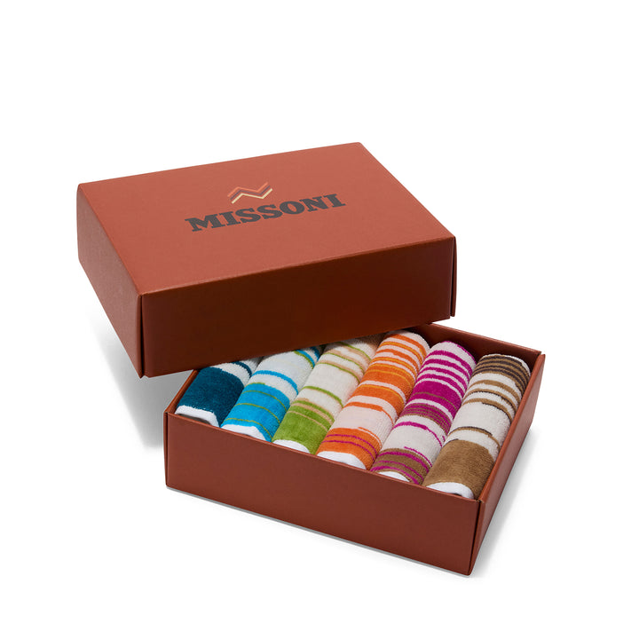 missoni home | fiametta face washer | colour 100 - set of 6