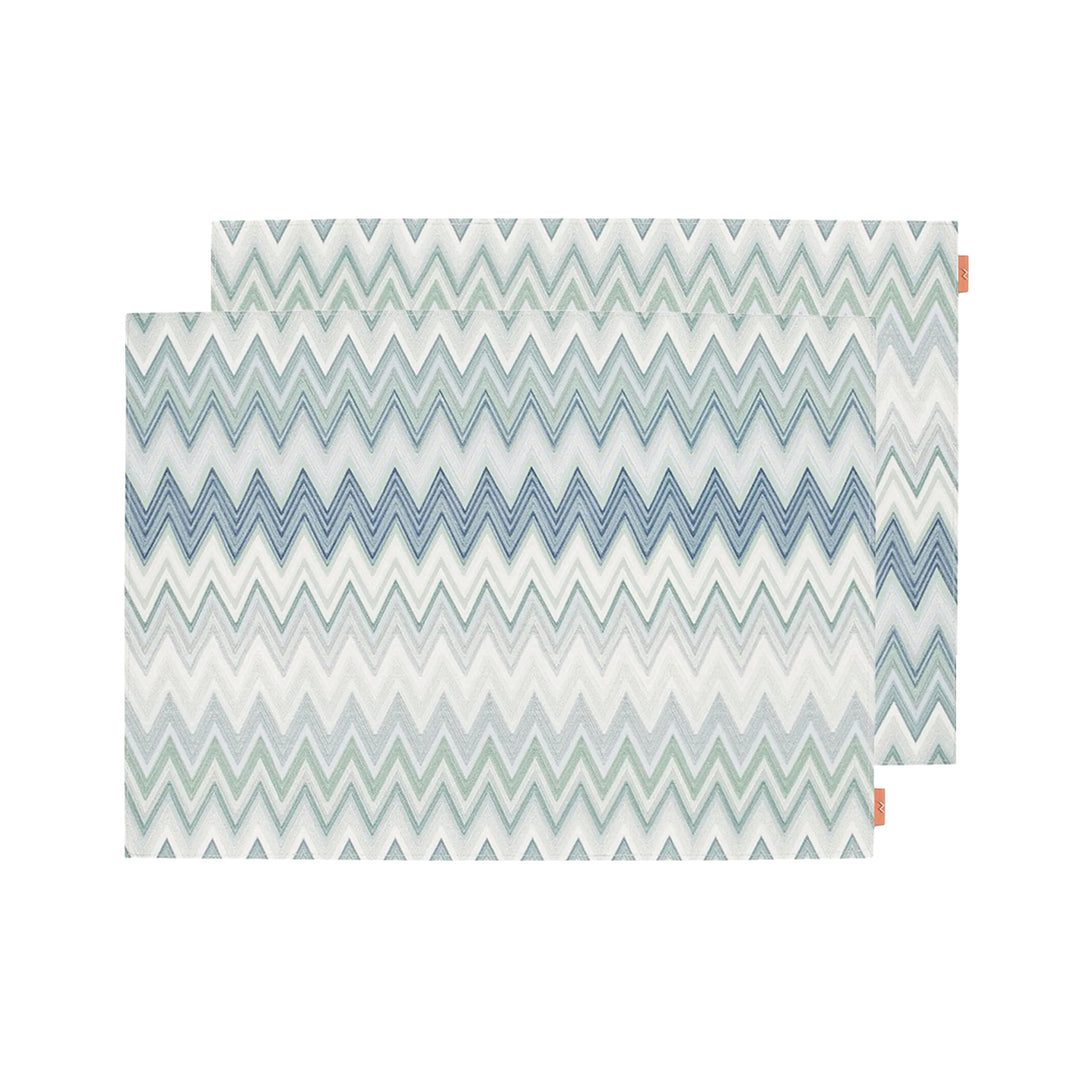 missoni home | zigzag multicolour placemat set of 2 | colour 174