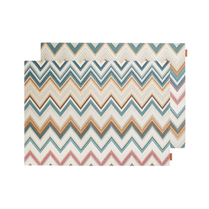 missoni home | happy zigzag placemat set of 2 | colour 100