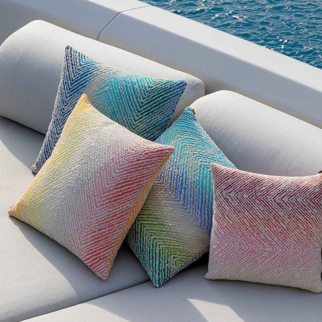 missoni home | island outdoor boucle cushion 50cm | colour 170