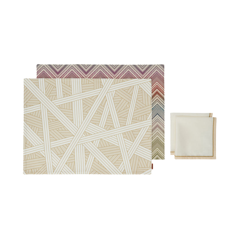 missoni home | marea nastri placemat + napkin set | colour 100