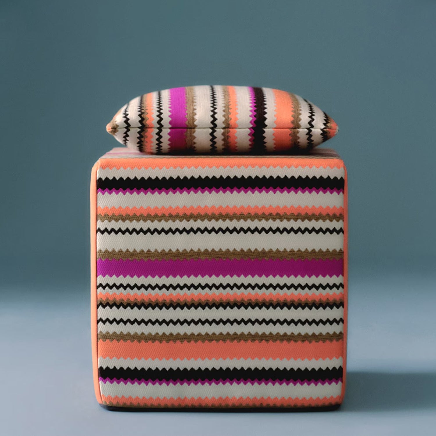 missoni home | cancun chevron outdoor cushion 60cm | colour 159