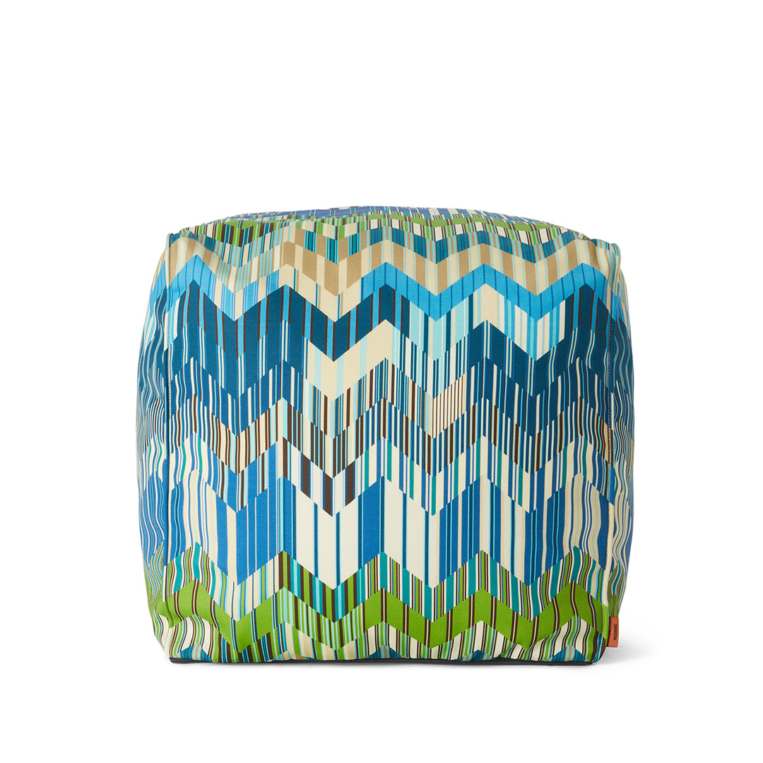 missoni home | costiera outdoor soft cube pouf | colour 174