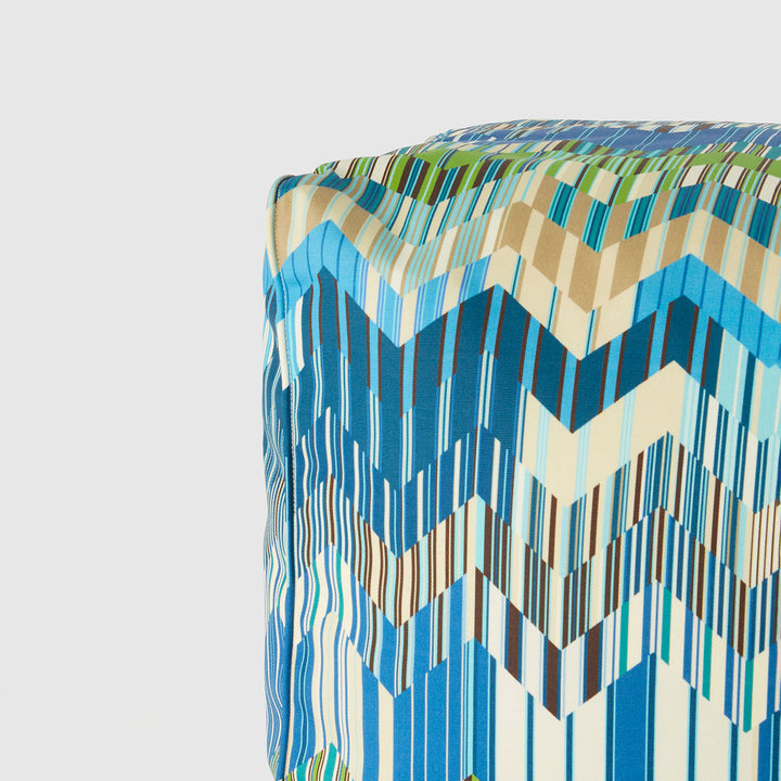 missoni home | costiera outdoor soft cube pouf | colour 174