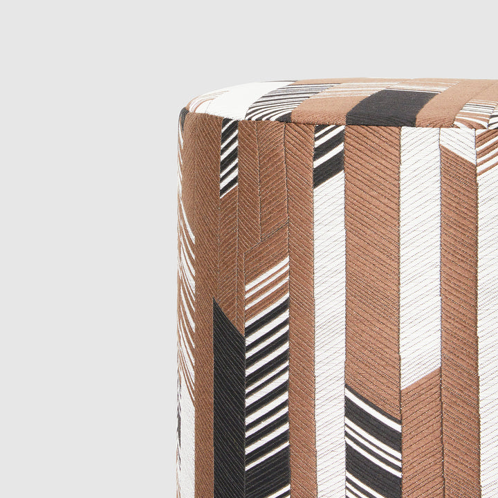 missoni home | rafia cylinder pouf | colour 38