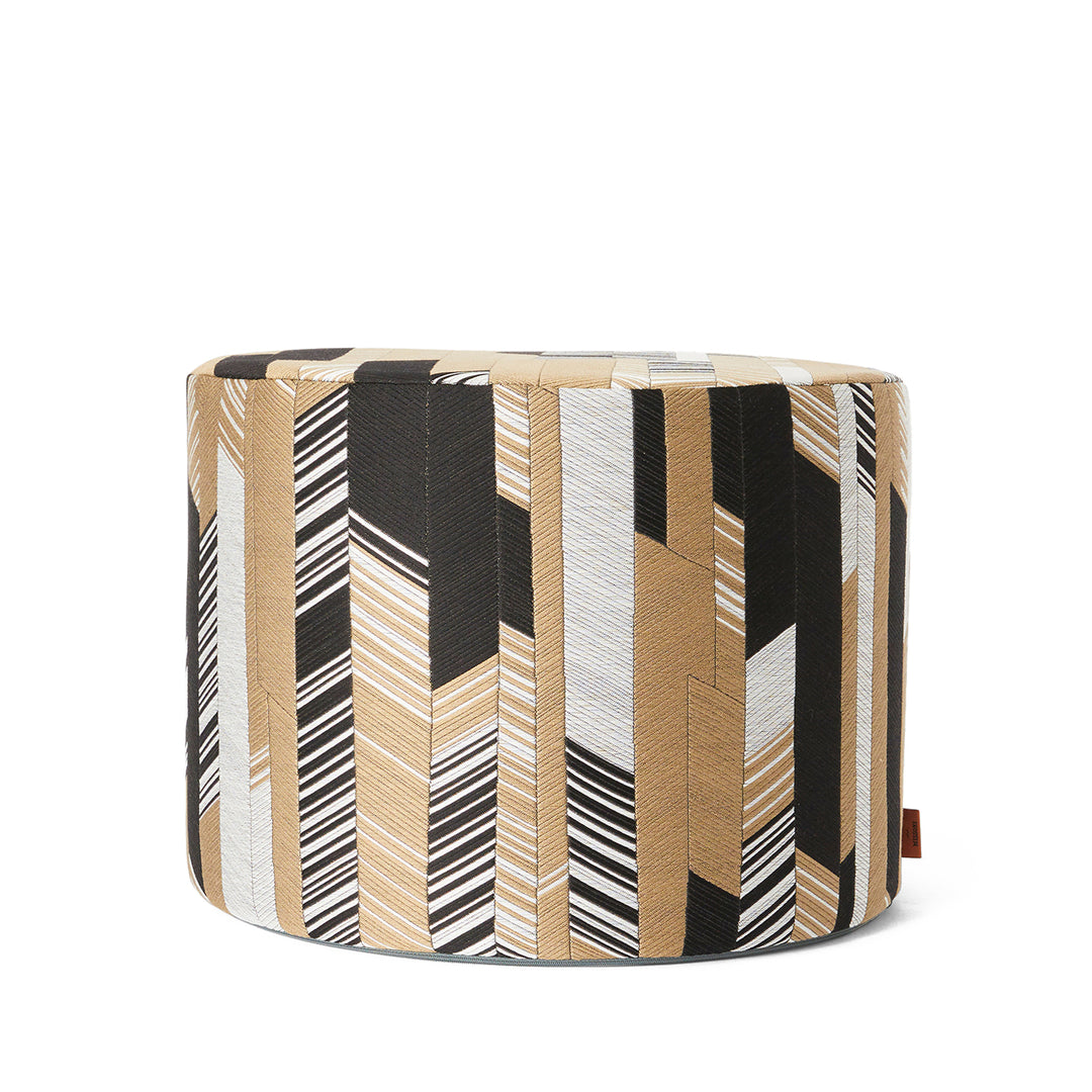missoni home | rafia cylinder pouf | colour 48