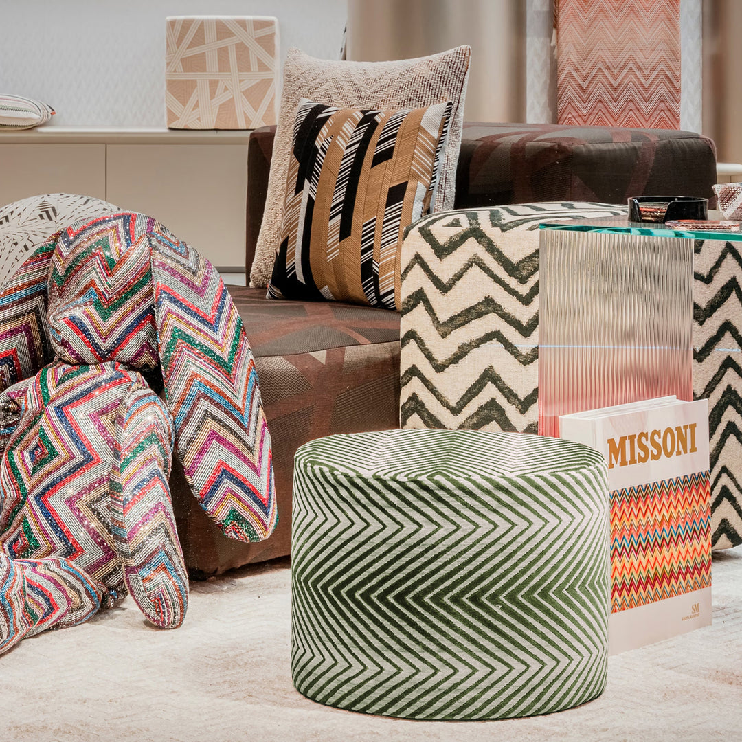 missoni home | ziggy cylinder pouf | colour 651 - DC