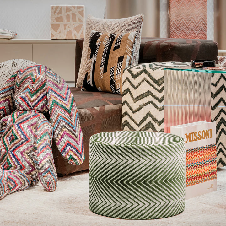 missoni home | ziggy cylinder pouf | colour 651 - DC