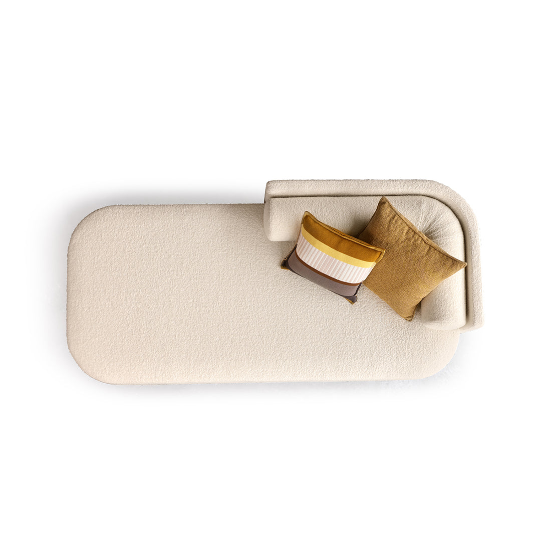 moeller design | CAJA daybed | right backrest | city velvet reloaded 138