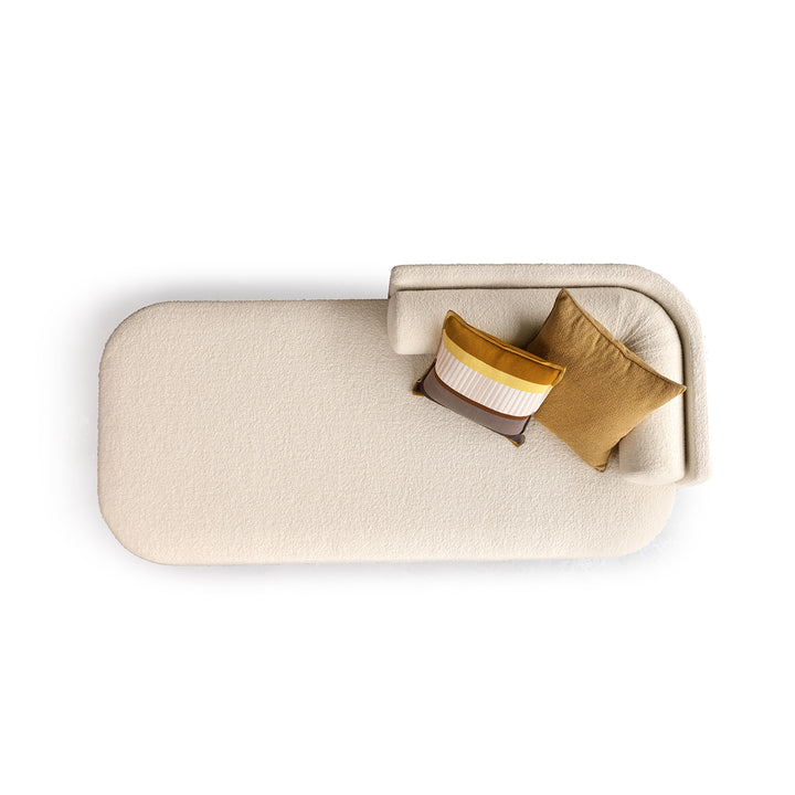 moeller design | CAJA daybed | right backrest | city velvet reloaded 138