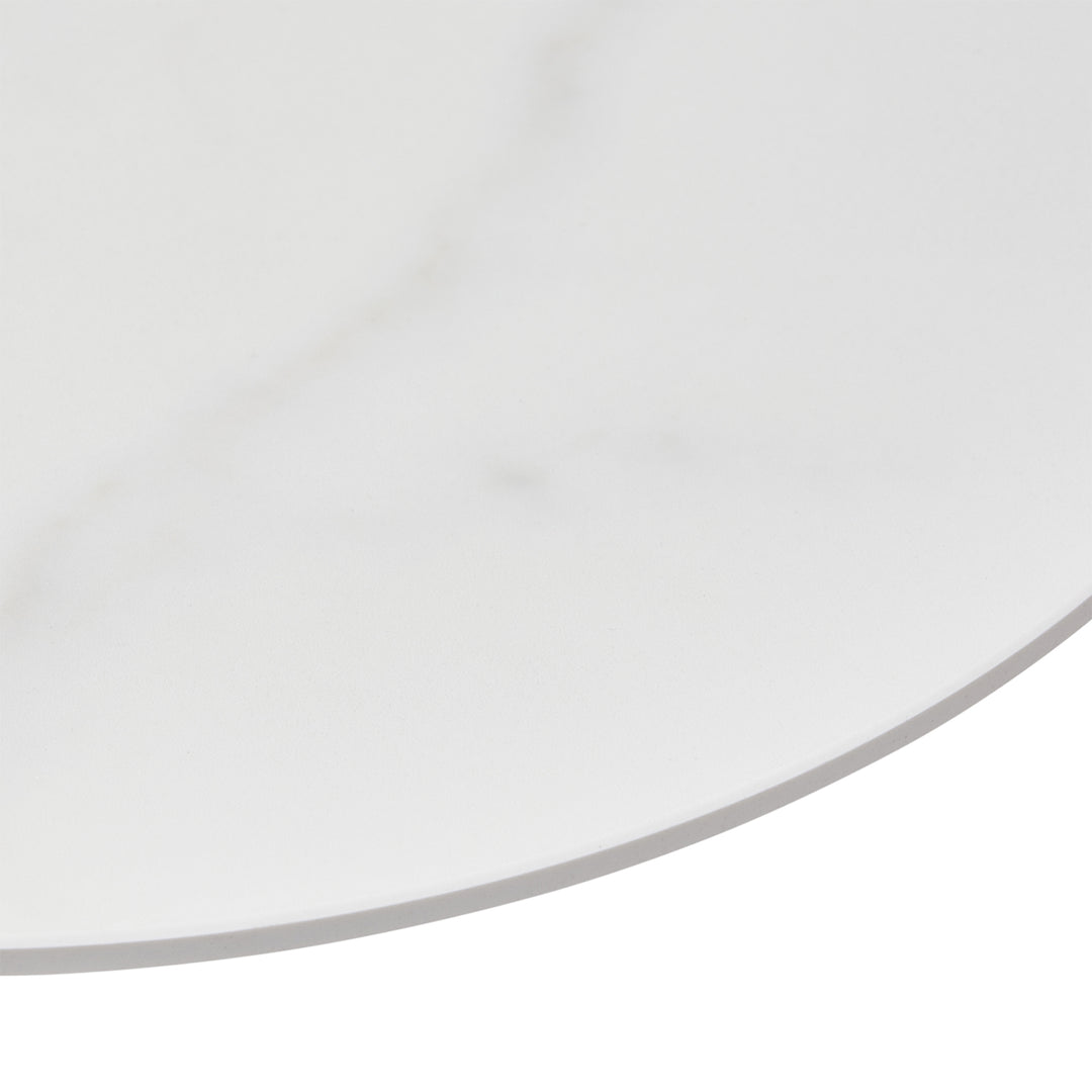 moeller design | CARRY coffee table | white calacatta ceramic + gold frame