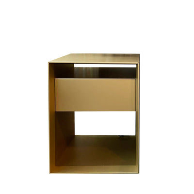 moeller design | rag box K40 | chest with 1 drawer | metallic gold