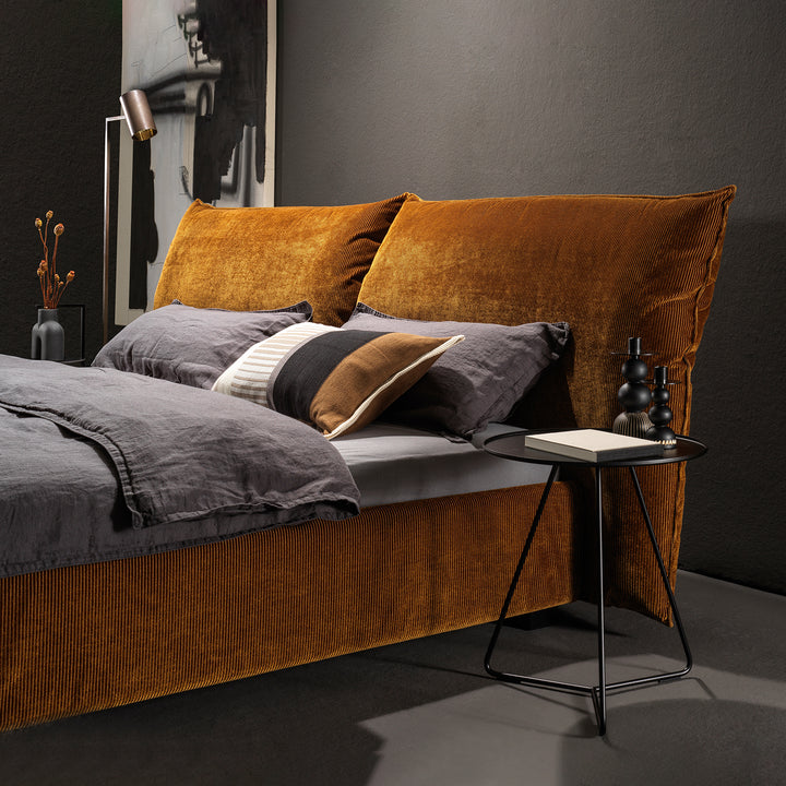 moeller design | ROSE king bed with adjustable headrest | charmelle cord 52