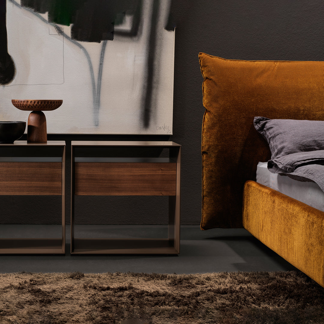 moeller design | ROSE king bed with adjustable headrest | charmelle cord 52