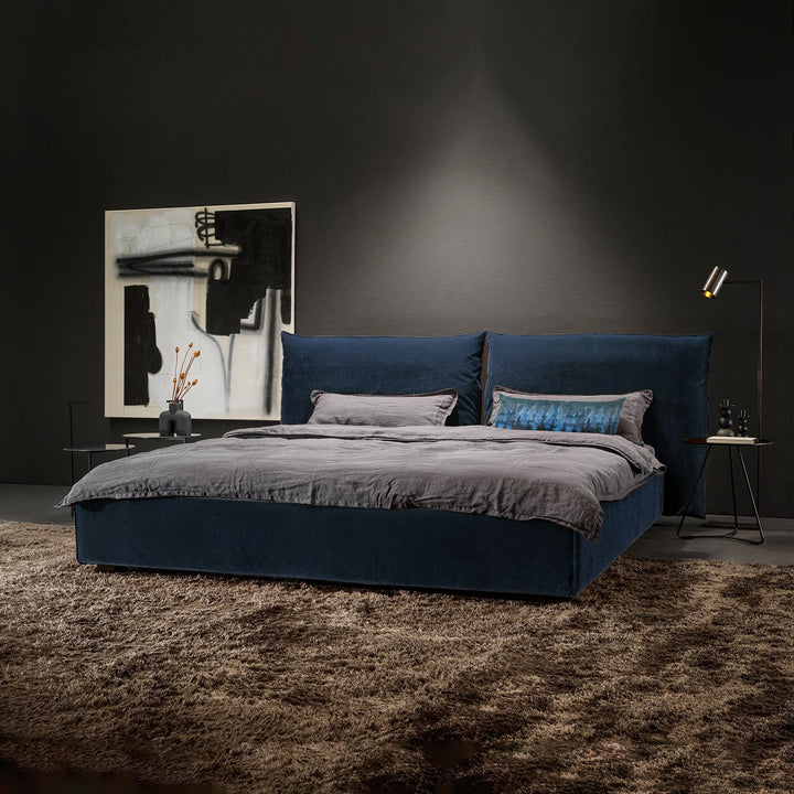 moeller design | ROSE king bed with adjustable headrest | charmelle cord 64