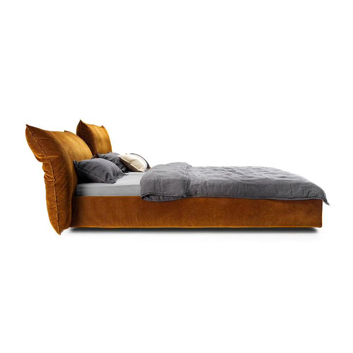 moeller design | ROSE king bed with adjustable headrest | charmelle cord 52