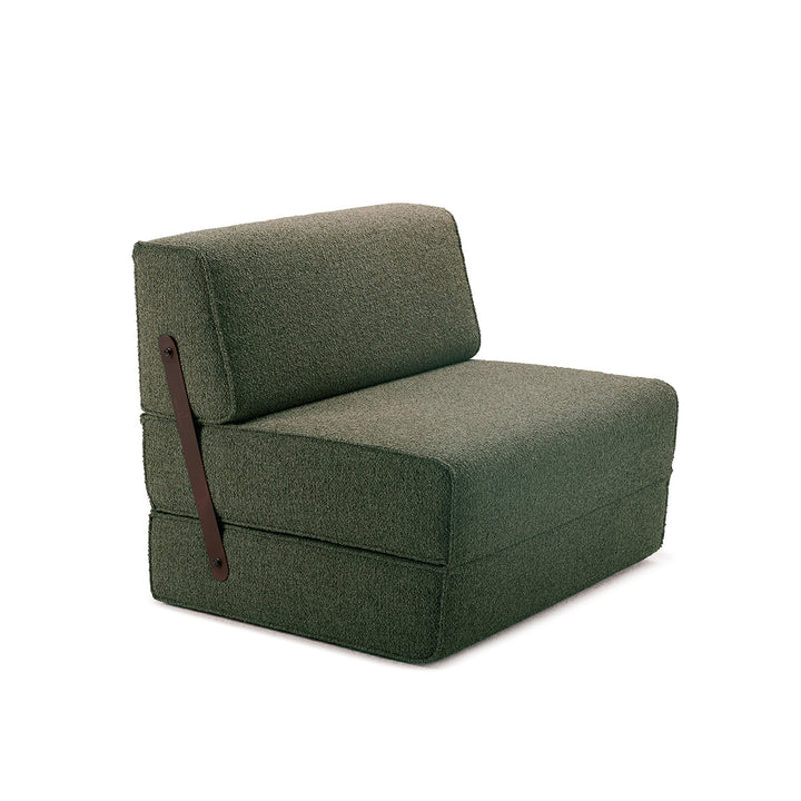 moeller design | slounge sleeper chair | loop thyme 206 + leather strap