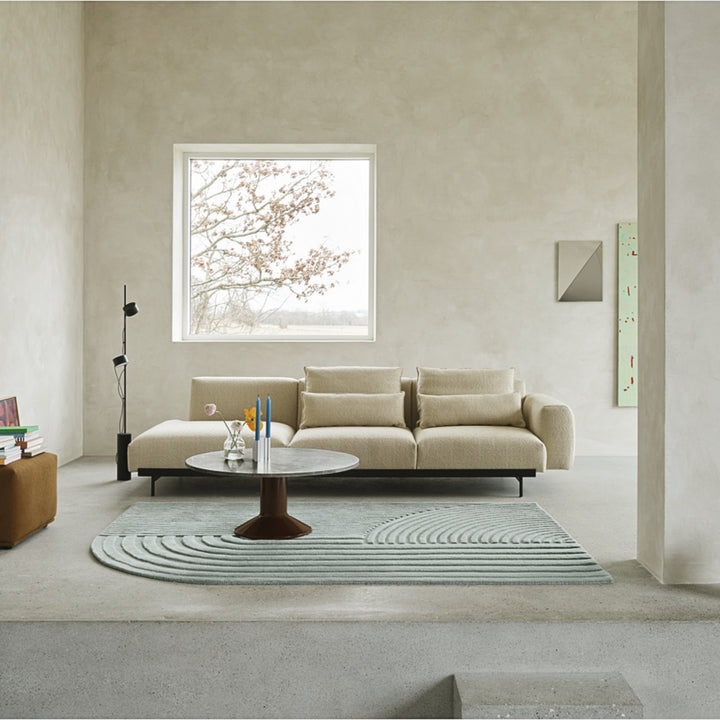 muuto | midst coffee table | grey marble | dark red