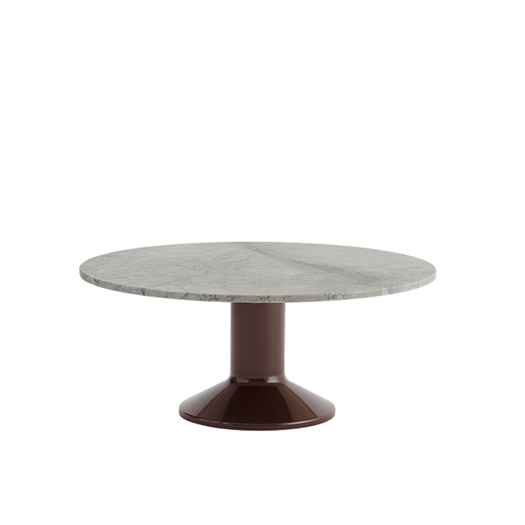 muuto | midst coffee table | grey marble | dark red