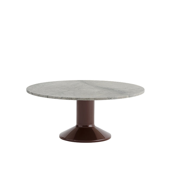 muuto | midst coffee table | grey marble | dark red