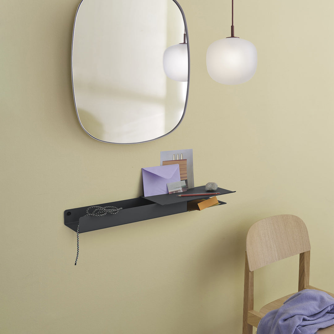 muuto | folded shelves | platform 62cm | black