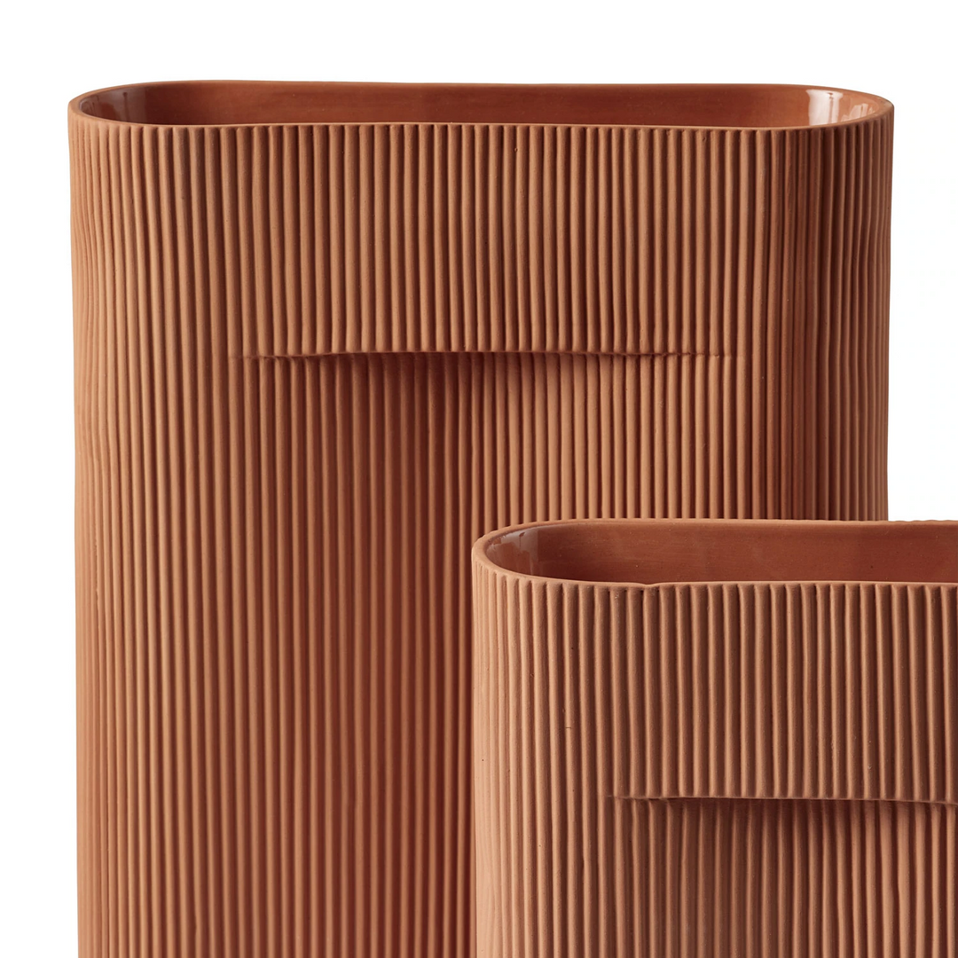muuto | ridge vase | terracotta 35cm - DC