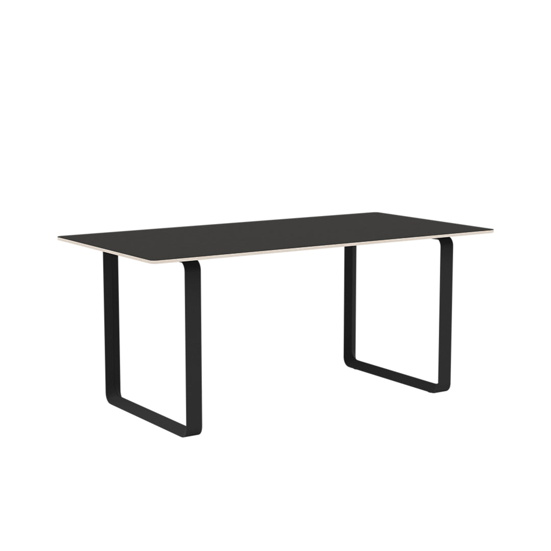 muuto | 70/70 table | black linoleum + black base 170x85cm