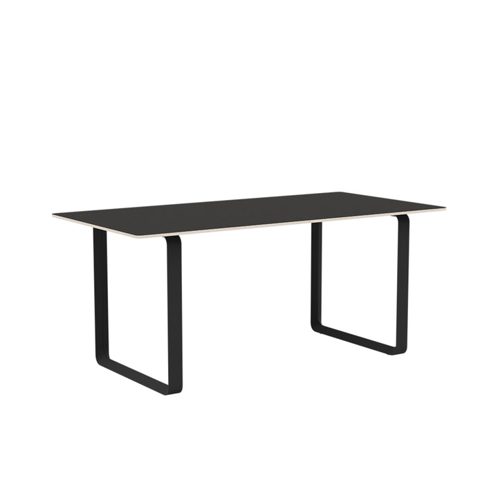 muuto | 70/70 table | black linoleum + black base 170x85cm