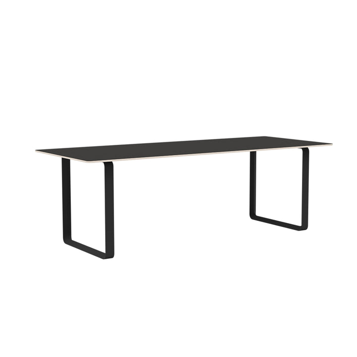 muuto | 70/70 table | black linoleum + black base 225x90cm
