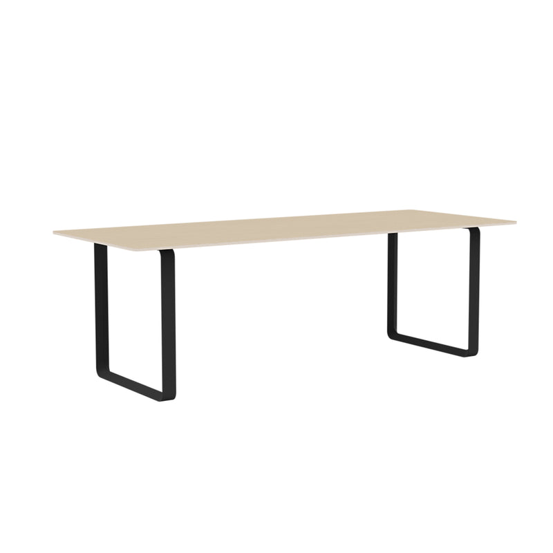 muuto | 70/70 table | oak veneer + black base 225x90cm