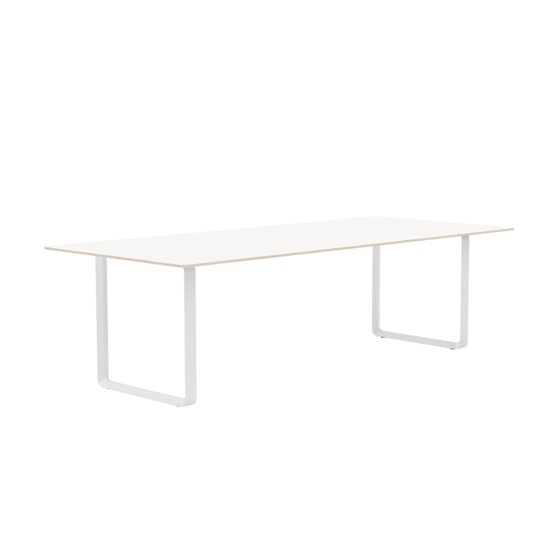 muuto | 70/70 table | white laminate + white base 255x108cm