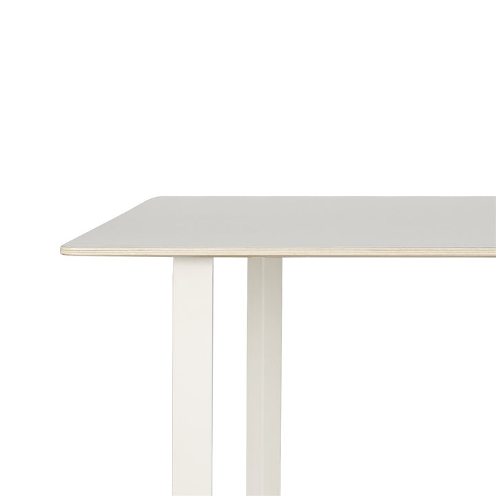 muuto | 70/70 table | grey linoleum + white base 225x90cm