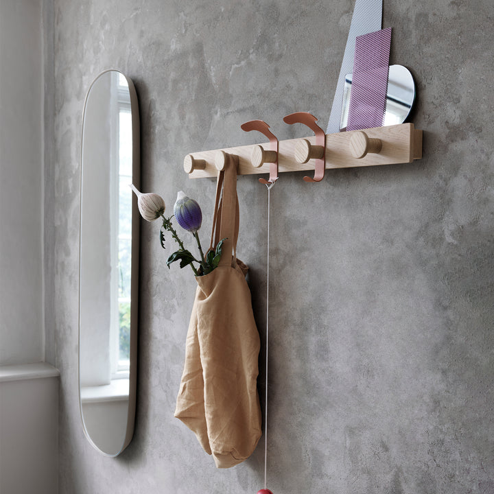 muuto | avail coat rack | oak + copper brown