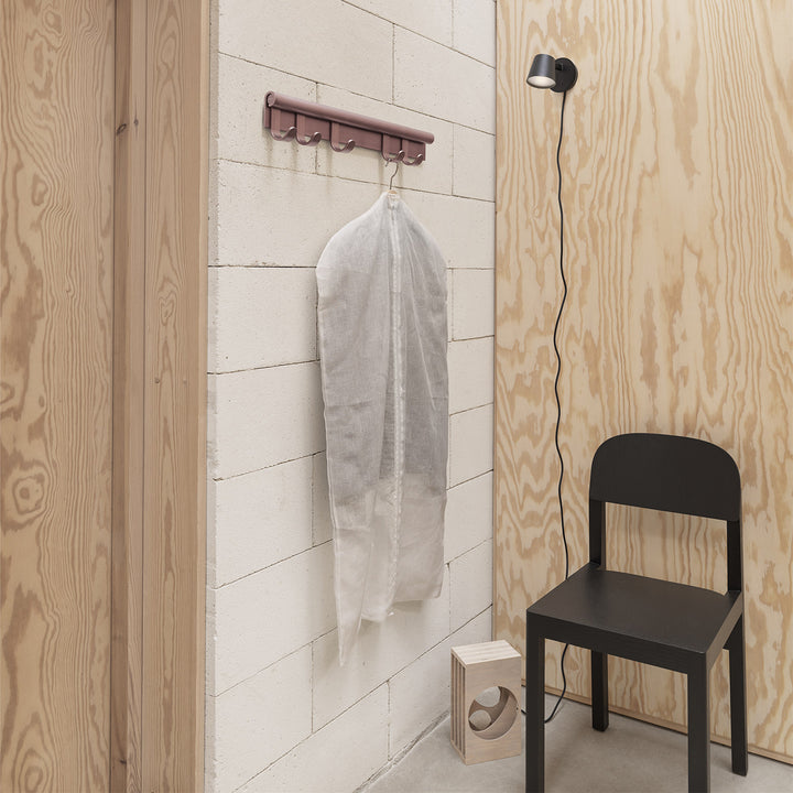 muuto | coil coat rack | plum 60cm