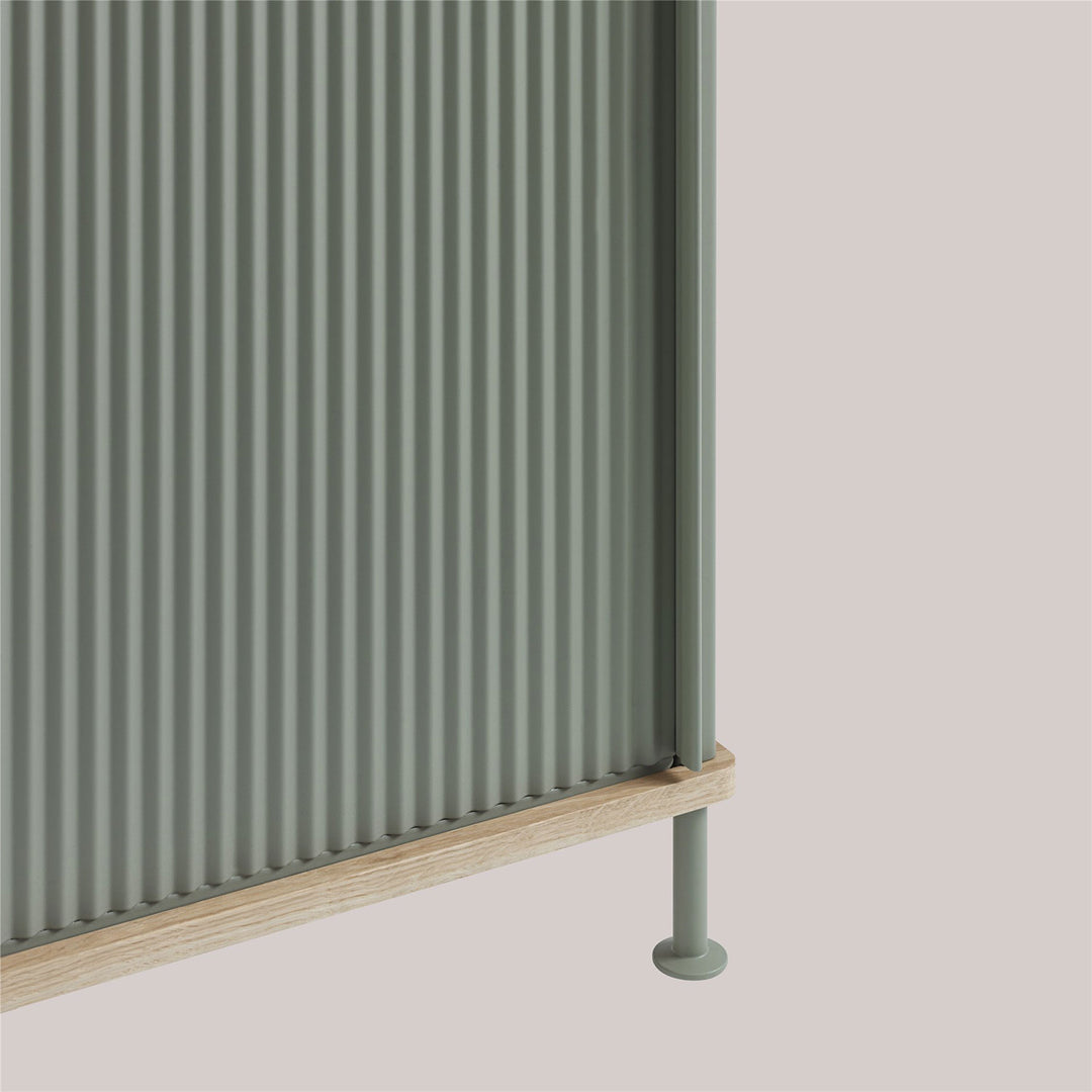 muuto | enfold sideboard low | dusty green + oiled oak