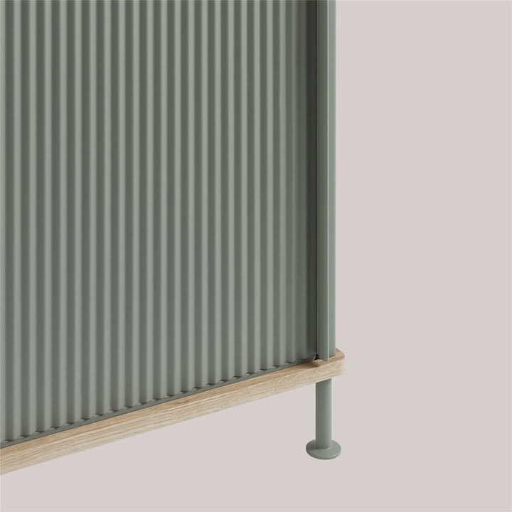 muuto | enfold sideboard low | dusty green + oiled oak