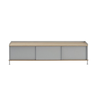 muuto | enfold sideboard low long | grey + oak