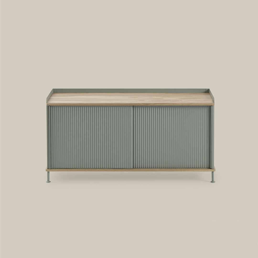 muuto | enfold sideboard low | dusty green + oiled oak