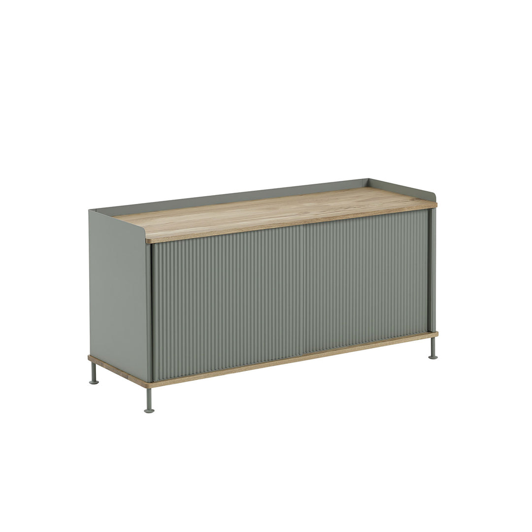 muuto | enfold sideboard low | dusty green + oiled oak
