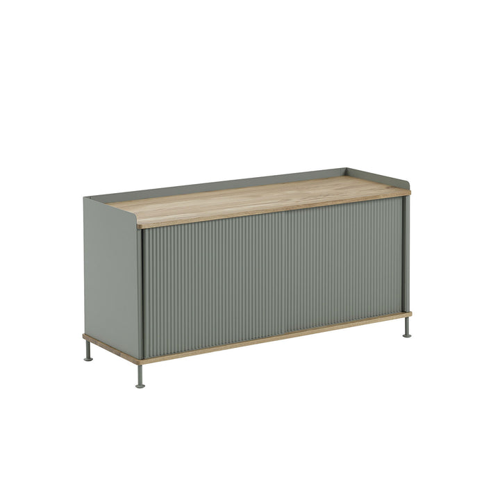 muuto | enfold sideboard low | dusty green + oiled oak