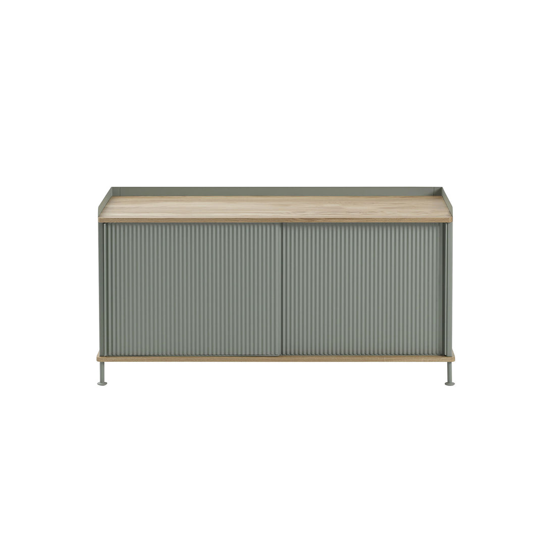 muuto | enfold sideboard low | dusty green + oiled oak