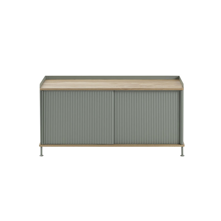 muuto | enfold sideboard low | dusty green + oiled oak