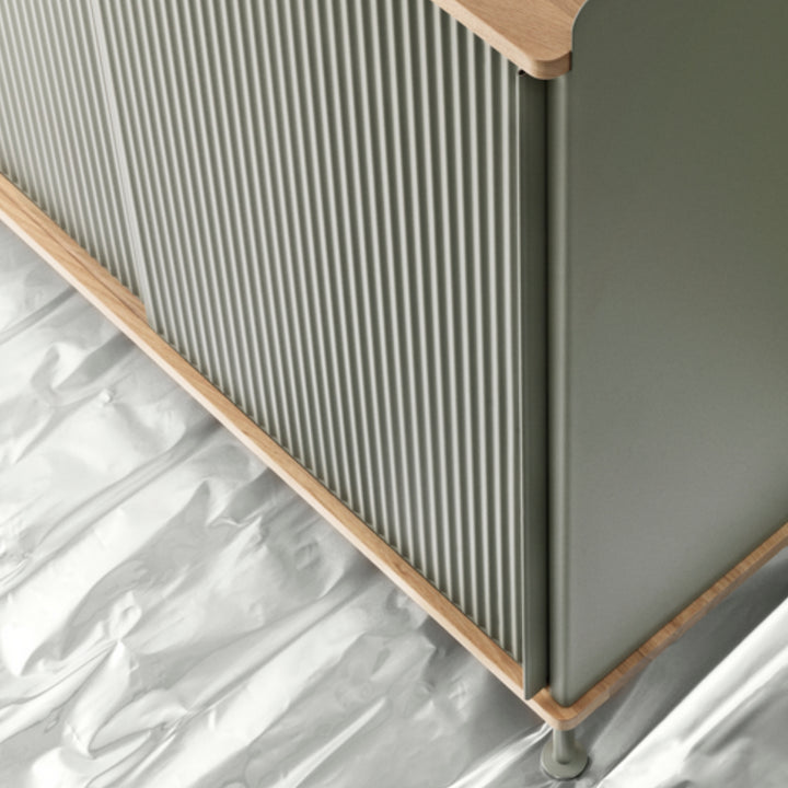muuto | enfold sideboard low | grey + oak