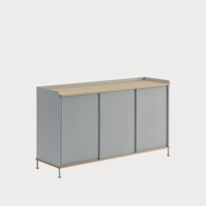 muuto | enfold sideboard low | grey + oak