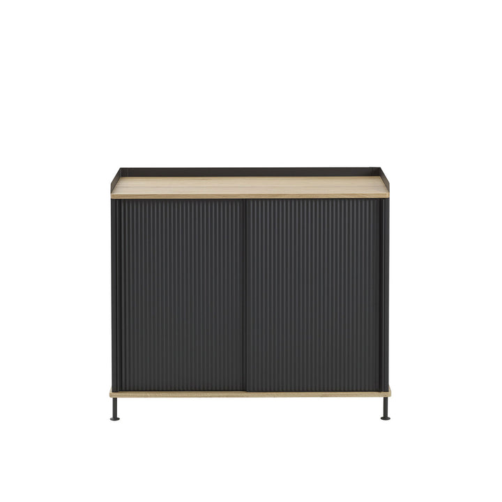 muuto | enfold sideboard tall | anthracite black + oiled oak
