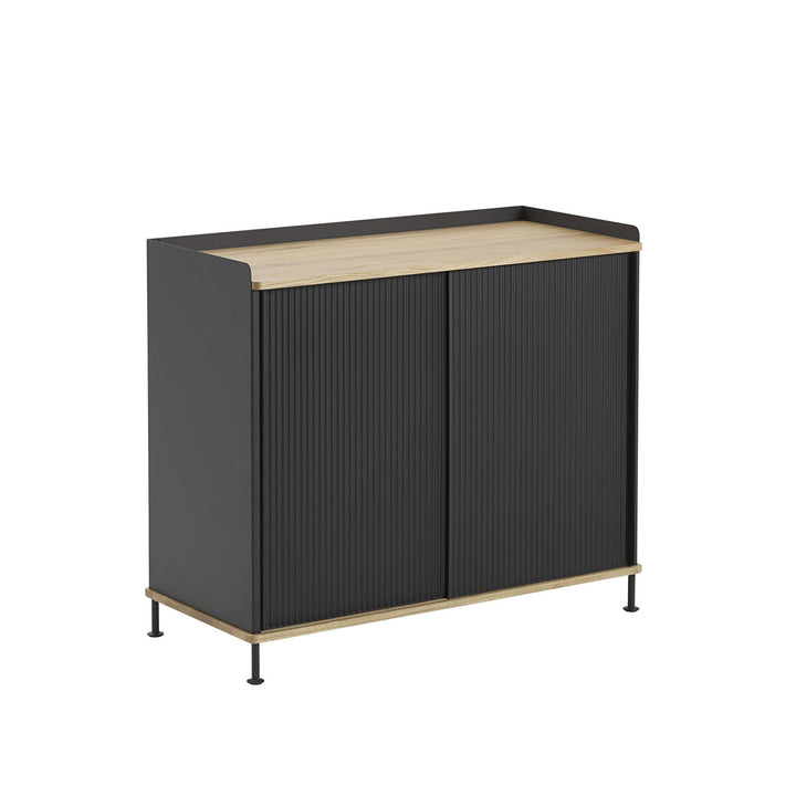 muuto | enfold sideboard tall | anthracite black + oiled oak
