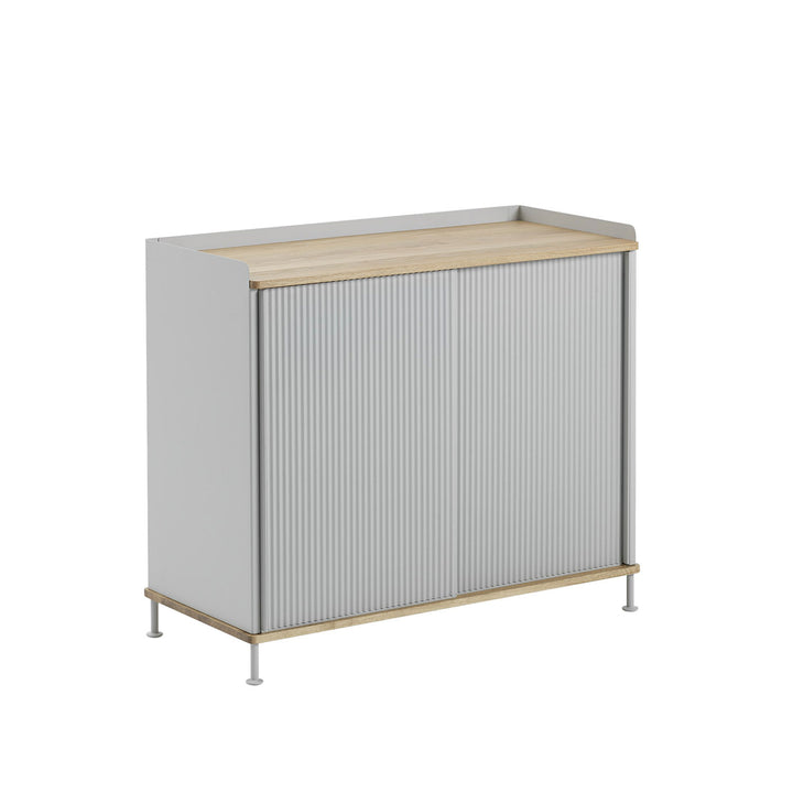 muuto | enfold sideboard tall | grey + oiled oak