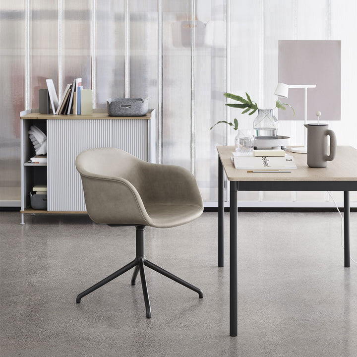 muuto | enfold sideboard tall | anthracite black + oiled oak