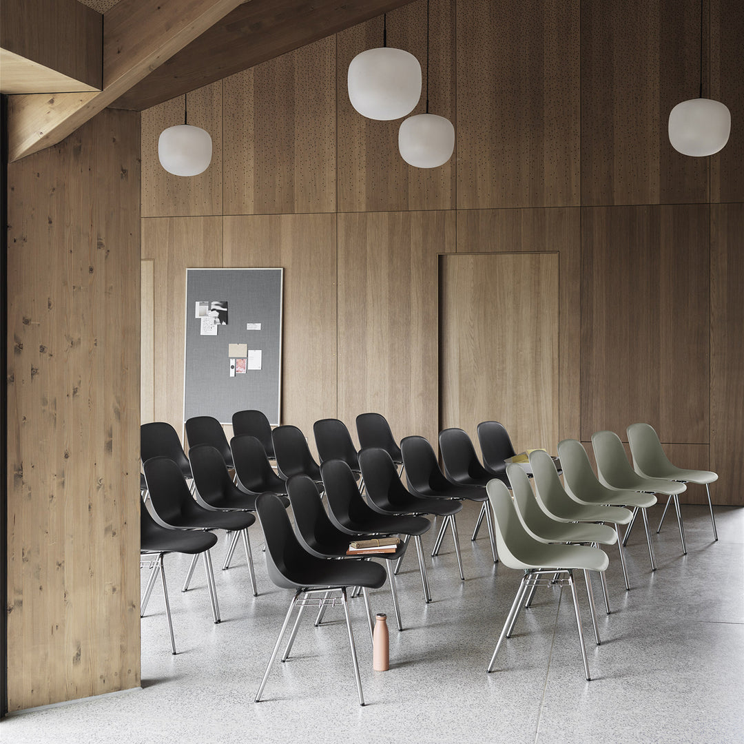 muuto | fiber side chair | a-base | black + chrome ~ DC