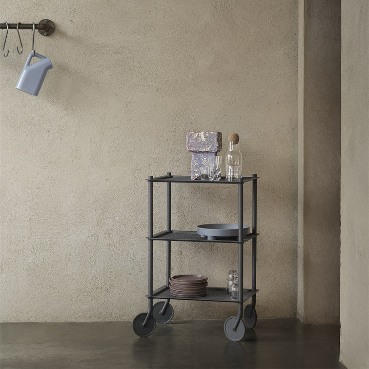 muuto | flow trolley 3 layer | blue grey